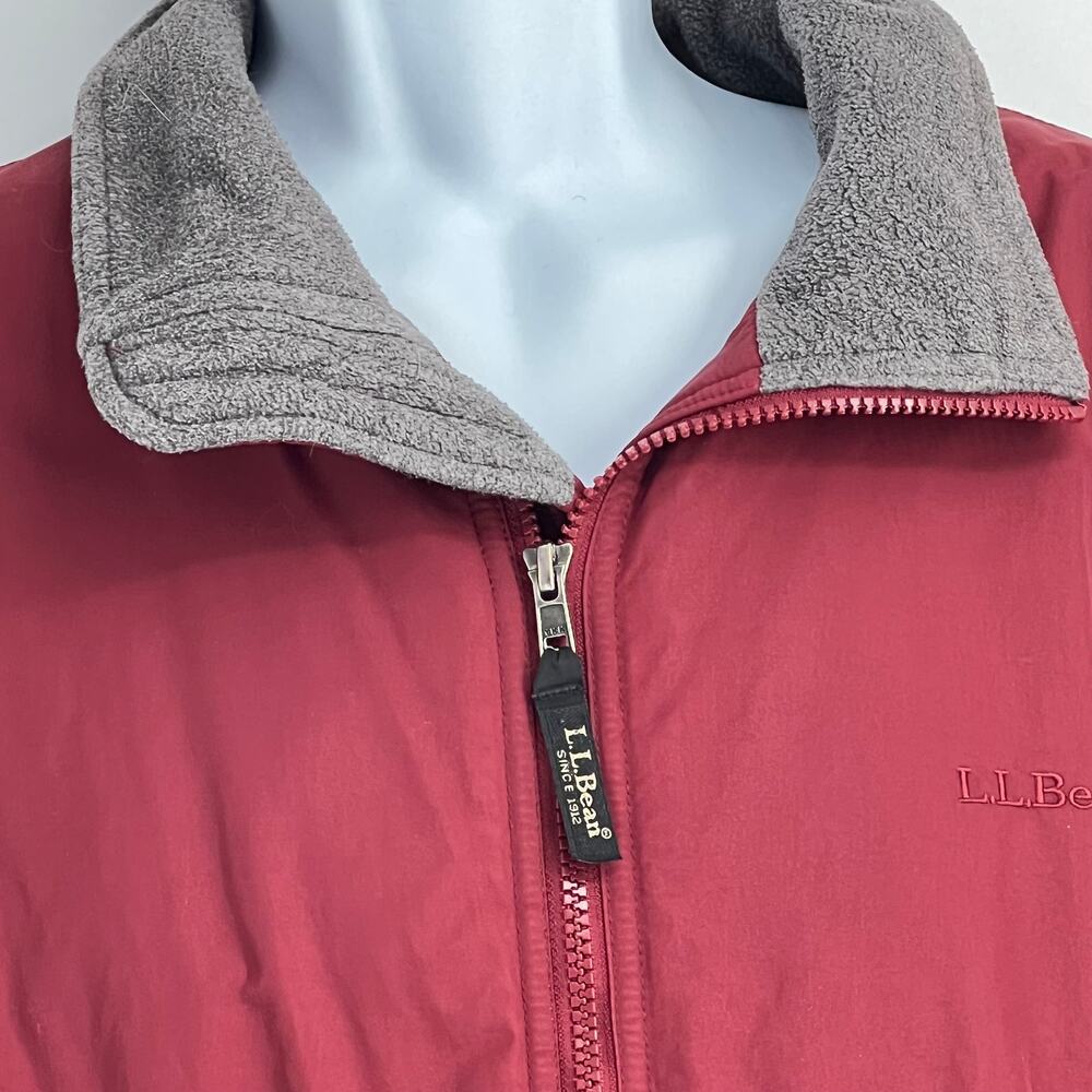 LL BEAN Men's Winter Bomber Jacket Coat Fleece Lined. L Wind Resistant Gorpcore - Picture 3 of 9